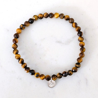 tiger's eye children's gemstone bracelet