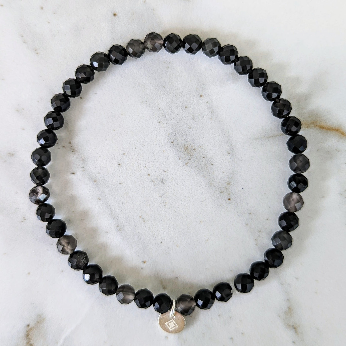 obsidian gemstone bracelet